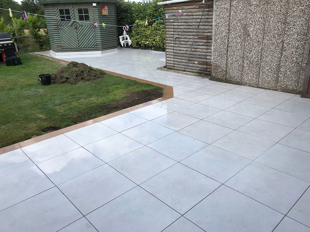 Porcelain patio