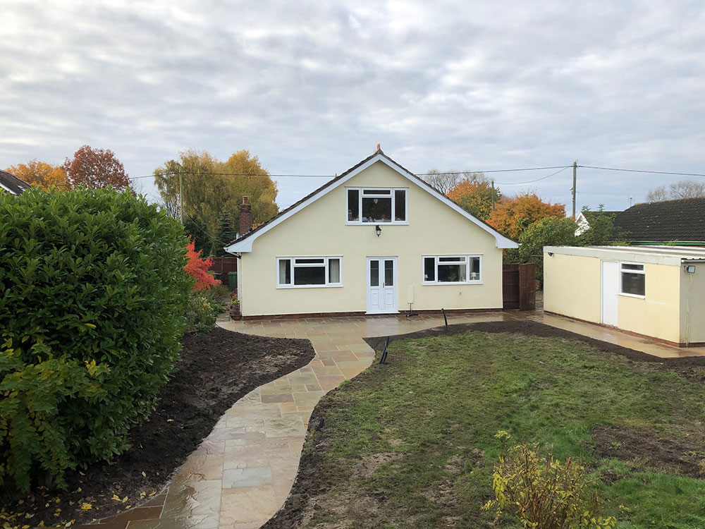 Autumn Brown Sandstone Path and Patio