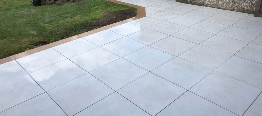 Porcelain patio