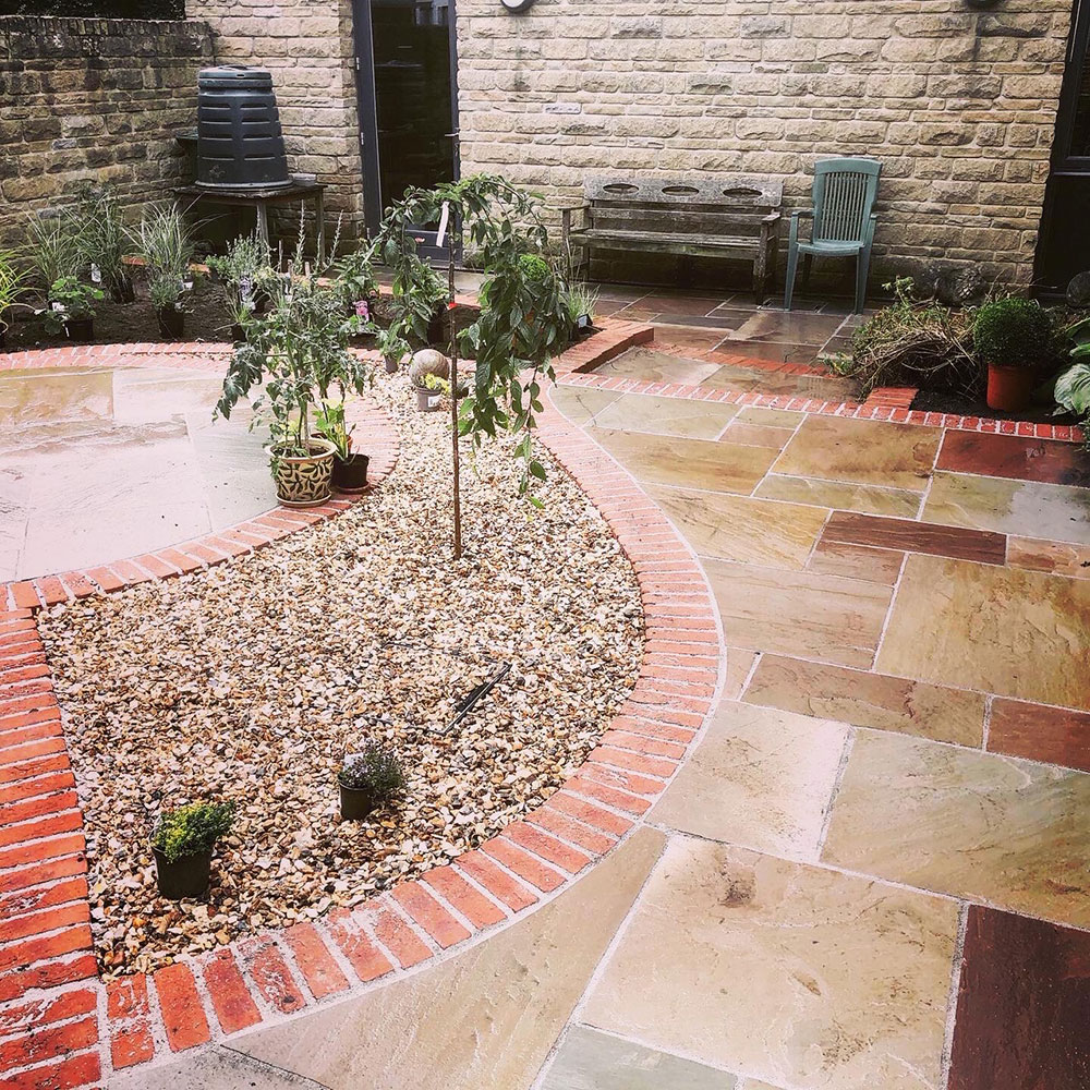 Raj Green Sandstone Garden Design