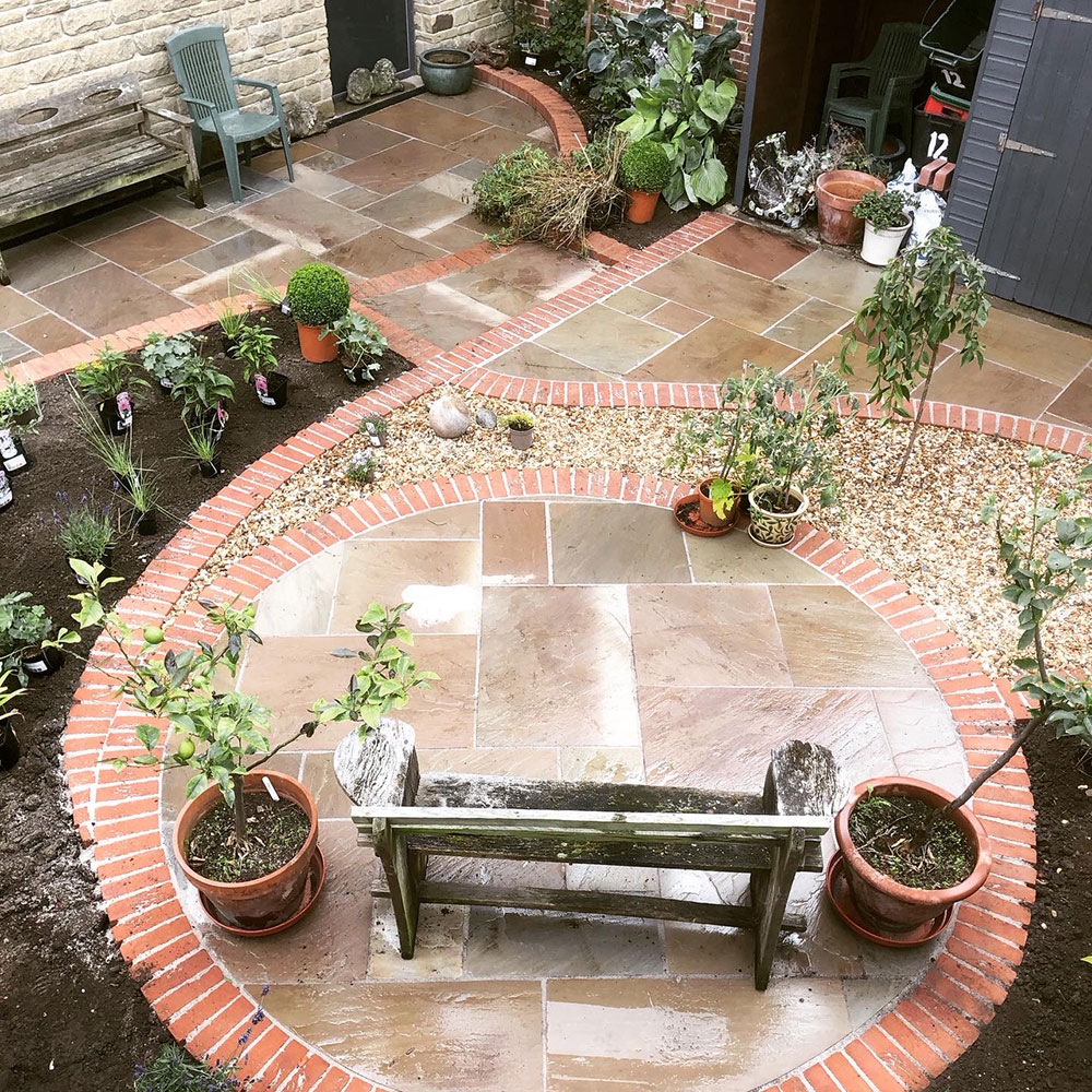 Raj Green Sandstone Garden Design